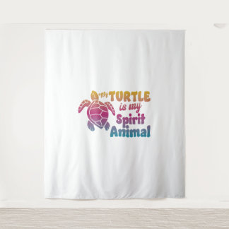 Sea Turtle Tortoise Wasserfarbe Wandteppich