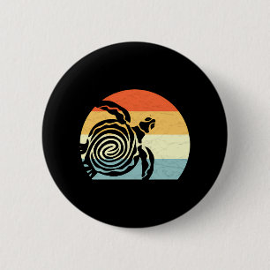 Sea Turtle Tribal Throwback Urlaub Button