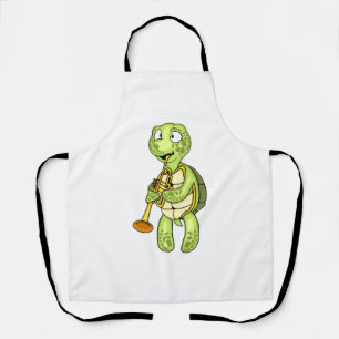 Sea Turtle Trumpet Player Kids Music Orchestra Schürze