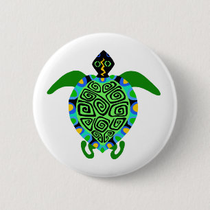 Sea TURTLE - Wildlife warrior - Nature - Wildlife Button