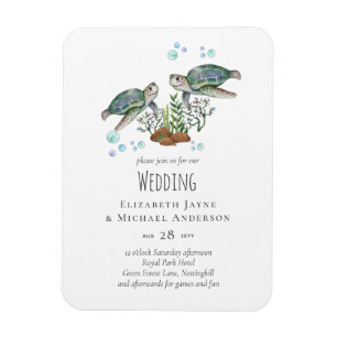 Sea Turtles Beach Hochzeit Magnet