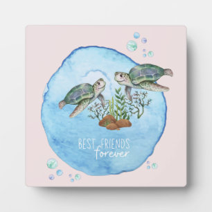 Sea Turtles Beste Freundinnen - Personalisierte Fr Fotoplatte