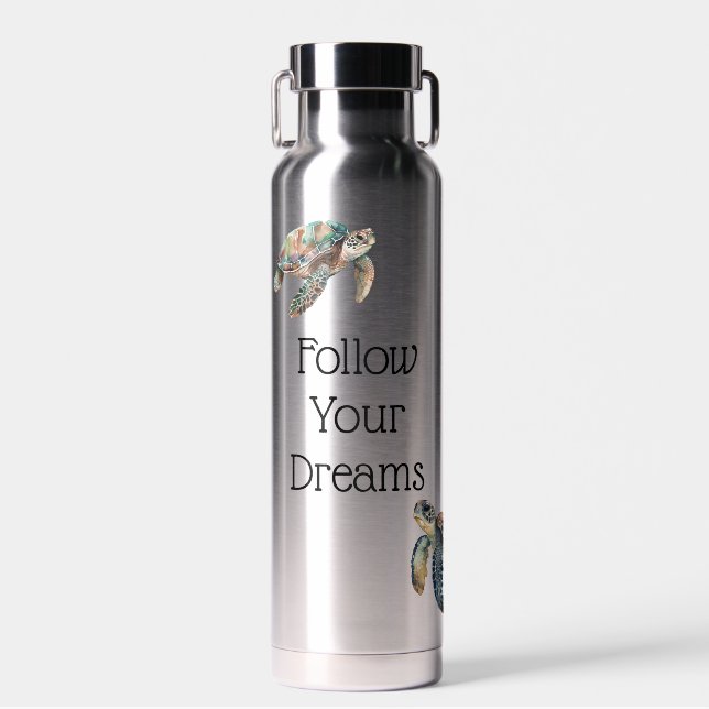 Sea Turtles Dream Trinkflasche (Vorne)