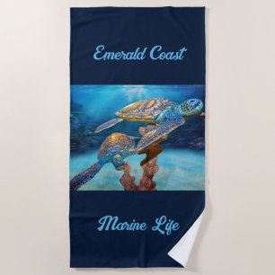 Sea Turtles Emerald Coast Strandtuch