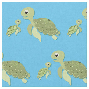 Sea Turtles Niedlich Kids Baby Kinderzimmer Stoff