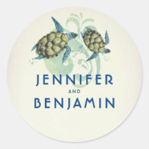 Sea Turtles Tropical Seaside Wedding