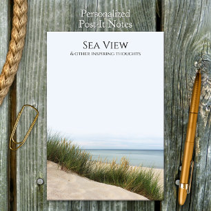 Sea View Beach Dunes Nachhinweise Post-it Klebezettel