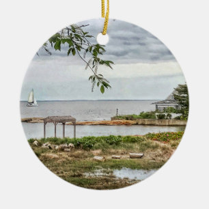 Sea View Beach Madison, Connecticut Ornament