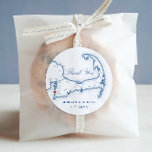 Sea Wappen Cape Cod Danke Gastgeschenk Hochzeit Runder Aufkleber<br><div class="desc">Diese Falmouth,  MA Aufkleber-Siegel sind ideal für Hochzeit-Cookie-Verpackungen,  Gefälligkeitstaschen,  Umschläge oder Begrüßungsgeschenke für Ihre Sea Wappen Beach Hotel Hochzeit auf Cape Cod. Bewegen Sie das Herz,  indem Sie unter "Anpassen" auf "Bearbeiten mit dem Designwerkzeug" klicken.</div>