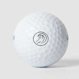 Sea Wave Mattiert Glass Coffee Tasse Golfball