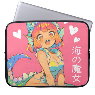 Sea Witl "Umi no Majo" Kawaii Anime Monster Girl Laptopschutzhülle
