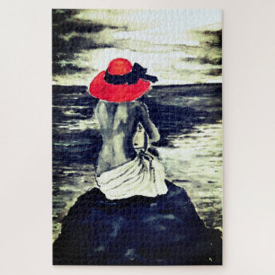 Sea Woman Jigsaw Puzzle Painting