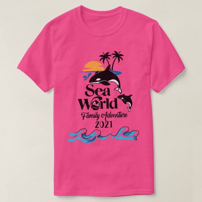 Sea World Family Adventure 2021 Summer T-Shirt (Design vorne)