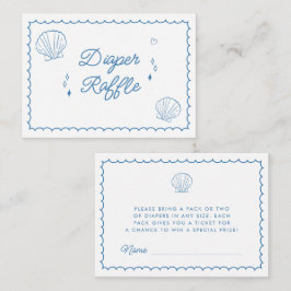 Sea you bald Hand gezogene Baby Dusche Windeln Win Begleitkarte