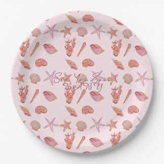 Sea You Soon Baby Beach Coastal Baby Shower  Pappteller