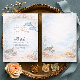 Sea You Soon Baby Shower Einladung