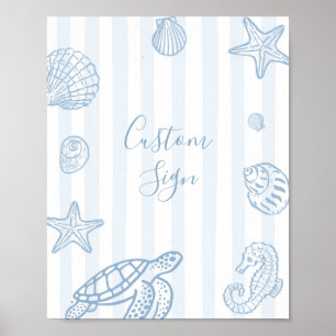 Sea You Soon Baby Shower Individuelles Schild