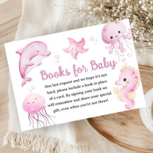 Sea You Soon Baby Shower Mädchen Rosa Bücher Für B
