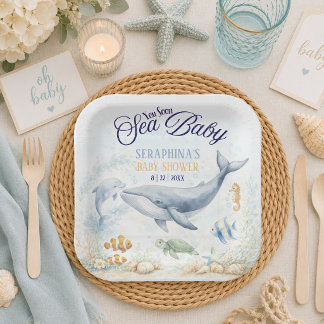 Sea You Soon Baby Shower Pappteller