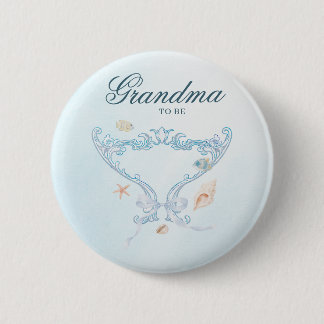 Sea You Soon Rococo Oma wird Baby Shower Button