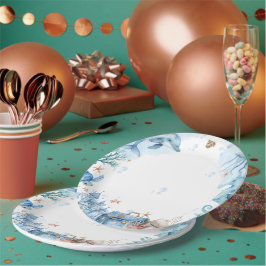 Sea You Soon Seashell Baby Shower Pappteller