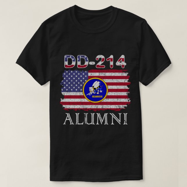Seabees Alumni Dd-214 Seabees Veteran Dd214 Gift T T-Shirt (Design vorne)