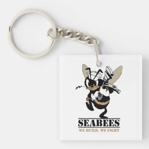 Seabees, die wir uns errichten, kämpfen schlüsselanhänger