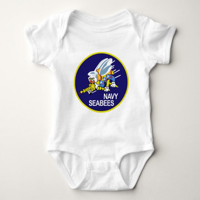 Seabees MARINE Baby Strampler (Vorderseite)