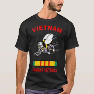 Seabees Vietnam Veteran Combat T-Shirt