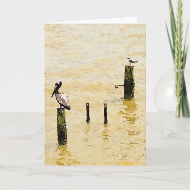 Seabird Blank Grußkarte Karte (Vorderseite)