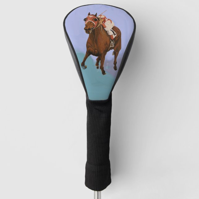Seabiscuit - Vollblut-Champion - Personalisieren Golf Headcover (Vorderseite)
