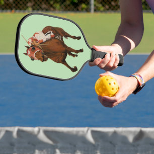 Seabiscuit, Vollblut-Klassiker-Rennpferd siegt Pickleball Schläger