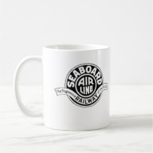 Seaboard Eisenbahn Vintage Eisenbahn Logo-Tasse