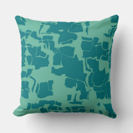 Seabolt Blue Abstrakt Kissen