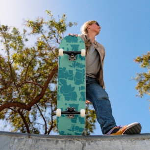 Seabolt Blue Abstrakt Skateboard