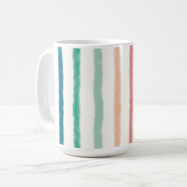 Seabreeze Streifen Kaffeetasse (Vorderseite Links)