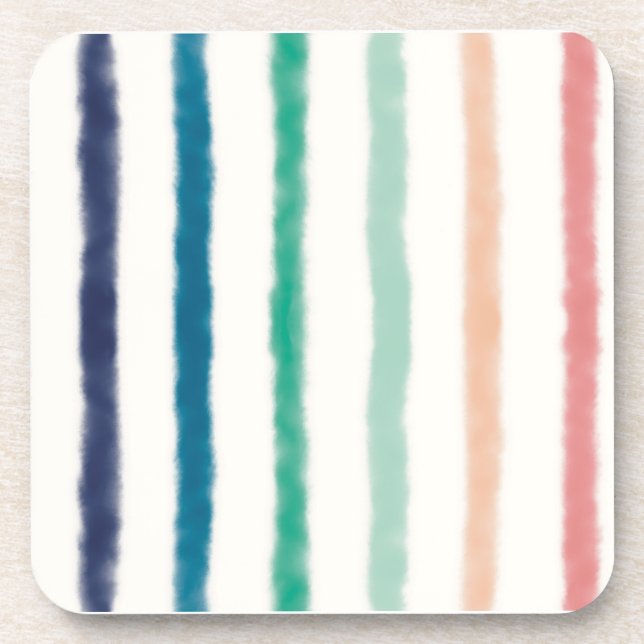 Seabreeze Stripes Getränkeuntersetzer (Vorderseite)