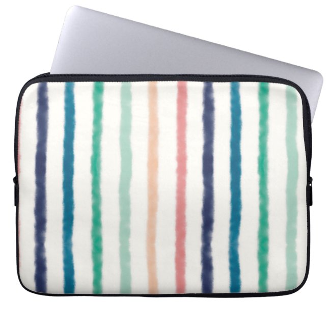 Seabreeze Stripes Laptopschutzhülle (Vorderseite)
