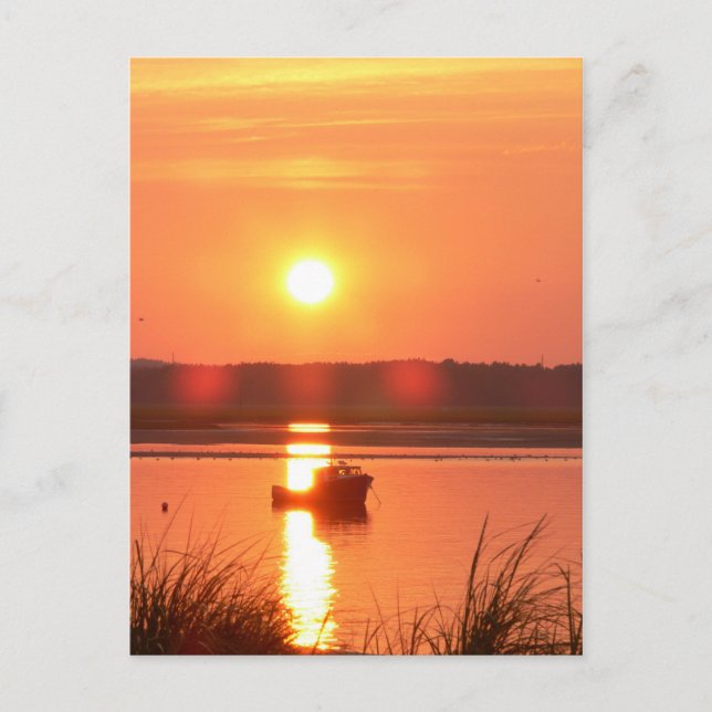 Seabrook New Hampshire Sunset Postcard Postkarte (Vorderseite)