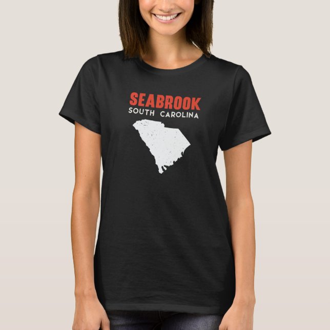 Seabrook South Carolina USA State America Travel T-Shirt (Vorderseite)