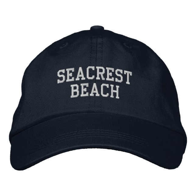 Seacrest Beach Florida bestickt mit Baseballhut Bestickte Baseballkappe (Vorderseite)