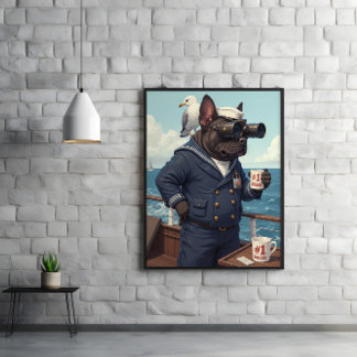 Seadog Scans Horizon: Alle Paws überlagert Poster