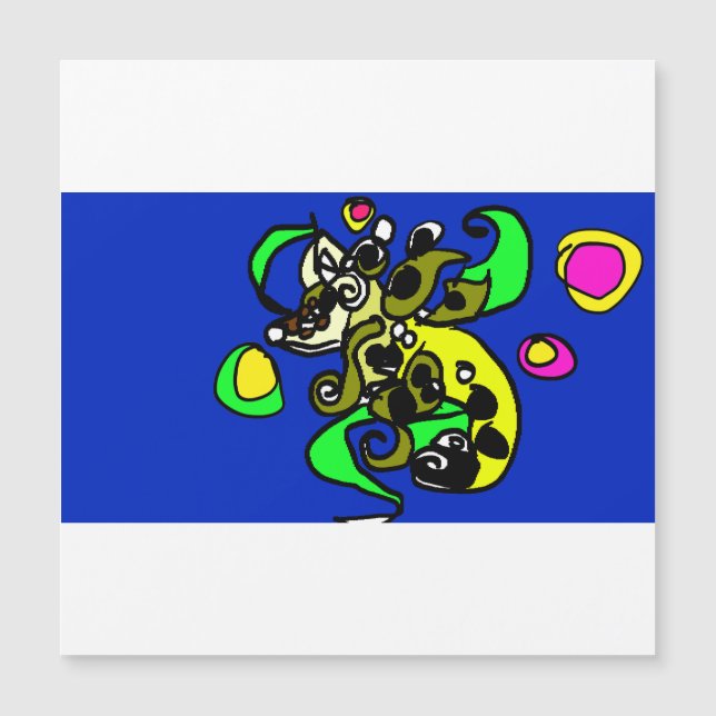 Seadrachen-Kunst  Magnetkarte (Vorderseite)