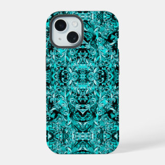 SEAFOAM GREEN ITALIAN BAROQUE DRUCK iPhone 15 HÜLLE