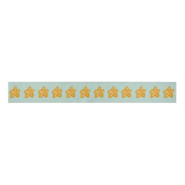 Seafoam Green Princess Golden Flowers Birthday Ripsband