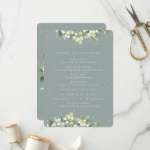 Seafoam Green Snowberry+Eukalyptus Winter Wedding