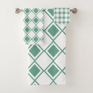 Seafoam Harlequin Badhandtuch Set