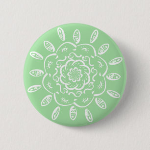 Seafoam Mandala Button