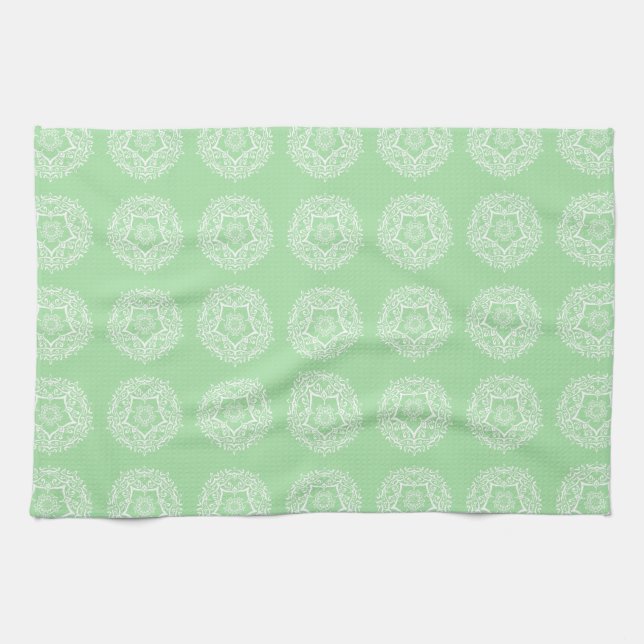 Seafoam Mandala Handtuch (Horizontal)