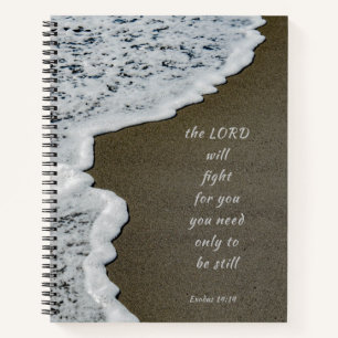 Seafoam-Strand-Bibelvers-Spiralblock Notizbuch